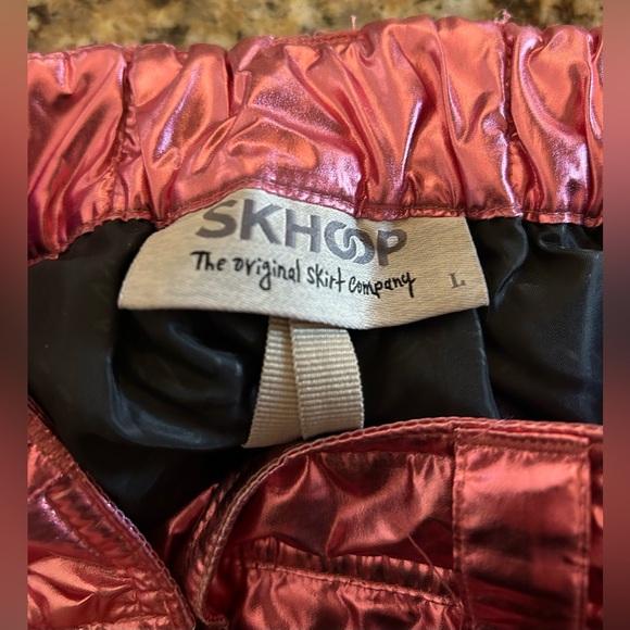 Skhoop Metallic Pink Down Puffer Skirt - Picture 3 of 5